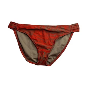 Mossimo Swim Suit Bikini Bottoms Womens Large Red Tan - Picture 1 of 6