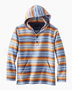 PENDLETON MEN'S LARGE PULLOVER DOUBLESOFT STRIPED SURF HOODIE SWEATER NEW SALE! - Bild 1 von 6