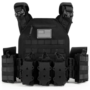 Jueachy Tactical Vest Chest Rigs Quick Release Lightweight Vest Adjustable - Picture 1 of 14