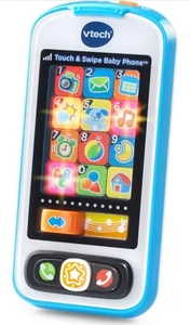 VTech Touch and Swipe Baby Learning Phone Orange White [D1] - Picture 1 of 7