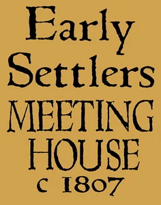 STENCIL ITEM 8892 J 11"x20" - EARLY SETTLERS MEETING  - REUSABLE MYLAR STENCILS - Picture 1 of 1