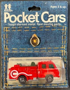 Tomy Pocket Cars Datsun Chemical Fire Truck No.145-94 Model NEW - Picture 1 of 4