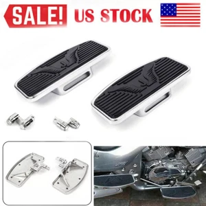 Front Driver Floorboards Footboards For Harley Dyna Softail Road Street Glide US - Bild 1 von 12