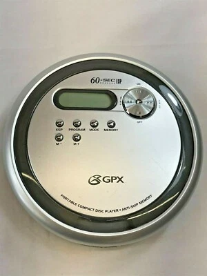 Reproductor de discos compactos GPX Reproductor de CD portátil CDP4504DT N 60 segundos ESP no funciona Foto 1 de 4