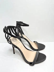Vince Camuto Sandals Womens Size 7 Charcoal Ankle Strap High Heel - Picture 1 of 8