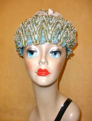 Ladies Avant Garde High Fashion Shower Cap Hat - Image 1 of 4