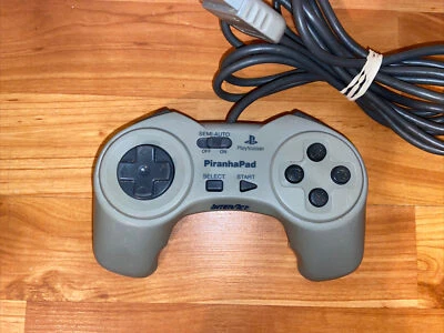 Piranha Pad PS1 PlayStation 1 Turbo Wired Controller Interact Piranhapad Works - Image 1 of 2