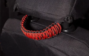 Rear Seat Paracord Grab Handle Pair Red for Jeep Wrangler JK JL 2007-18 13305.81 - Picture 1 of 3