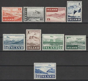 Iceland 1947 Air set **1k80 2k50 3k30 key values MNH** SG 271-279 MM mint A093 - Picture 1 of 1