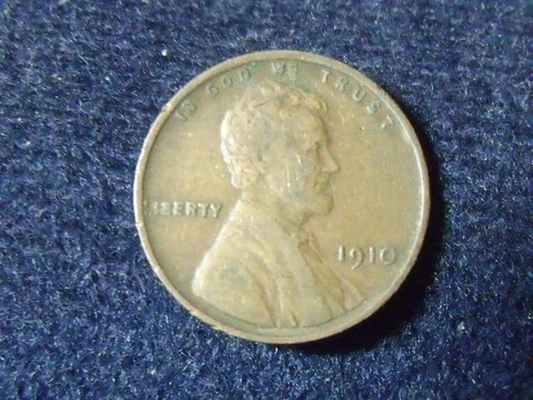 1910 P  LINCOLN HEAD WHEAT CENT SECOND YEAR COIN FREE SHIPPING AB29 Cover