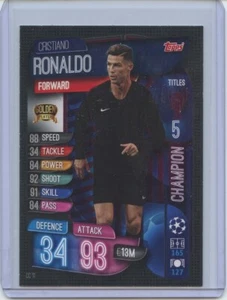 2019-20 Topps Match Attax #CC11 Cristiano Ronaldo Golden Player Champion - Picture 1 of 2
