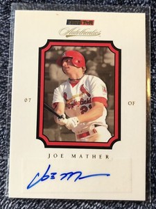 2007 TRISTAR Autothentics Auto Auto Joe Mather #16 Auto