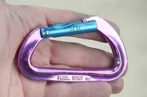 Moschettone Petzl Spirit - Viola e Blu - 1ª Generazione - Vintage anni 90 - Foto 1 di 9