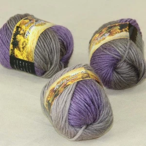 Sale 3 Skeinsx50g NEW Hand Wool Knitting Yarn Chunky Colorful Scarves Shawls 15 - Picture 1 of 10