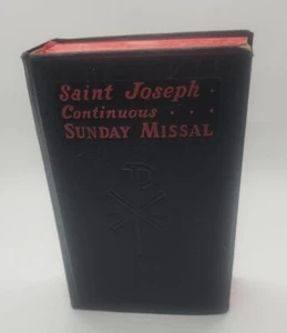 Vintage 1958 Saint Joseph Continuous Sunday Missal- Catholic Book Publishing - Picture 1 of 12