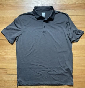 Callaway Golf Poloshirt Herren Gr. Medium grau gestreift Opti Dri leicht - Bild 1 von 4