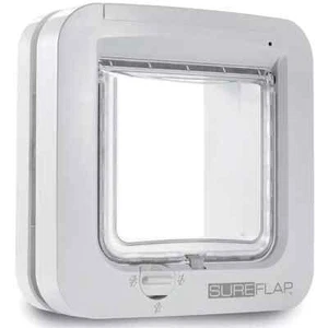 SUREFLAP Mikrochip Katzenklappe Katzentür Katzen Haustier Eingang Tür weiß - Bild 1 von 13