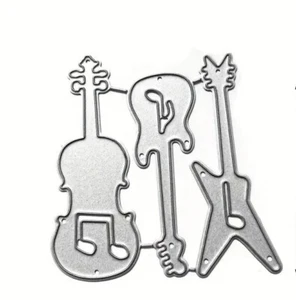 Guitars Electric Musical Notes Garage Band Music Band Metal Dies Standard Thin - Picture 1 of 1