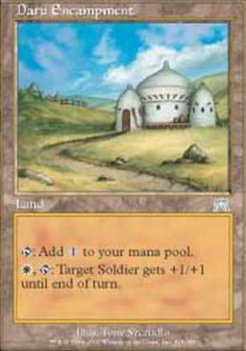 Daru Encampment ~ Heavily Played Onslaught MTG Magic UltimateMTG Land Card - Image 1 of 1