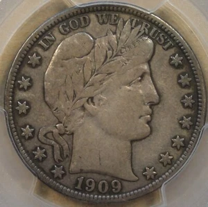 1909 Barber Half Dollar 50c PCGS Certified VF25 - Picture 1 of 4
