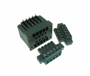 2x5 Pins Dual Rows 3.81mm Screw Terminal Block header & Plug Shrouded Flange RA - Picture 1 of 1