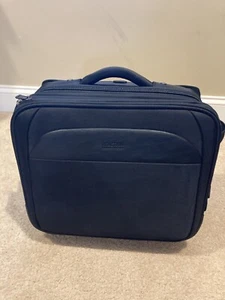 Kenneth Cole Reaction | Rolling Carry-on Business Travel Laptop Bag - Black - Picture 1 of 17