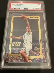 JASON KIDD~1994 Emotion PSA 8 Near mint MINT - Picture 1 of 3