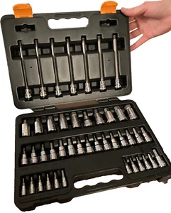 GEARWRENCH 89086 - 44 Piece 1/4", 3/8", 1/2" Drive SAE/Metric Hex Bit Socket Set - Picture 1 of 9