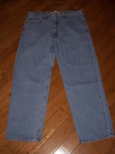 MENS LEVI'S 550 RELAXED FIT  DENIM JEANS W 40" L 32" LIGHT INDIGO BLUE - Picture 1 of 1