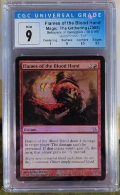 Flames of the Blood Hand  FOIL - Betrayers of Kamigawa - CGC 9 - MINT GRADED - Image 1 of 2