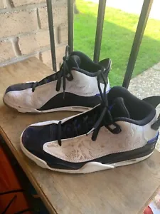 Nike Air Jordan Dub Zero Baloncesto Blanco Concord Negro 311046-106 Hombres Talla 9 - Imagen 1 de 9