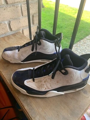 Nike Air Jordan Dub Zero Baloncesto Blanco Concord Negro 311046-106 Hombres Talla 9 Foto 1 de 4