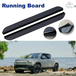 Fits For Rivian R1T 2022-2025 Running Boards Aluminum Side Step Upgrade Popular - Picture 1 of 20