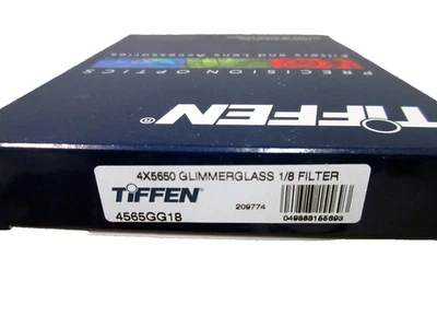 New Tiffen 4x5.65" Glimmer Glass 1/8 Filter - White Halation Diffusion Filters - Image 1 of 4