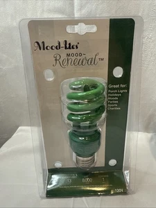 Mood-Lites 13W 120V Green Light Bulb-Christmas Decor-NEW IN PACKAGE - Picture 1 of 3