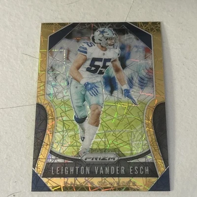 2019 Panini Donruss Leighton Vander Esch Gold Laser #41 Dallas Cowboys - Image 1 of 2