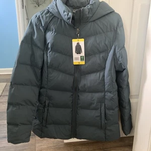 32 Grad Hitze Damen gefütterte Jacke Größe Small blau Erwachsene Nylon. Neu mit Etikett. - Bild 1 von 4