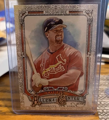 2025 Allen and Ginter Mark McGwire фольга филигранная кайма кардиналы SP - Изображение 1 из 2