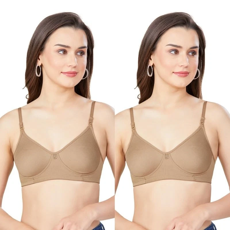 TRYLO Riza Teen 16 Medias de tela de algodón sin relleno sin cable cobertura completa B... Foto 1 de 1