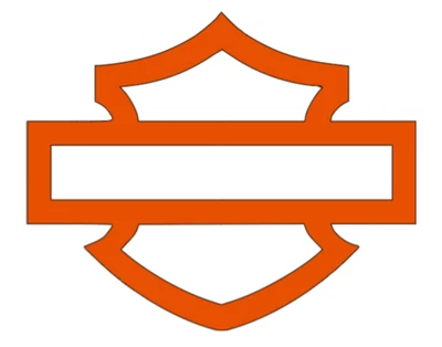 Vinyl Car Decal Sticker - Harley Motorcycle Replica Style Bar Shield bike helmet - Image 1 of 4