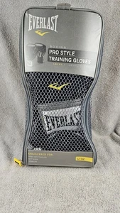Guantes de Boxeo de Entrenamiento Estilo Everlast-Pro Nivel 1, Negro/Blanco 12oz, ¡LEER/FOTOS! - Imagen 1 de 12
