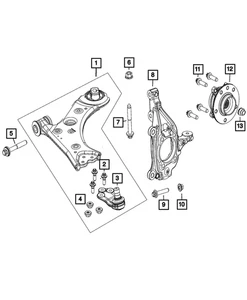 Genuine Mopar Lower Control Arm Right 68614415AA - Picture 1 of 1