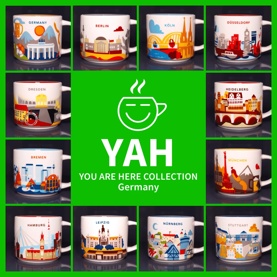 » STARBUCKS City Mugs » GERMANY « NEU » YAH YOU ARE HERE Tasse Deutschland - Bild 1 von 1