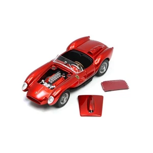 GFCC 1/64 Escala Ferrari 250 Testa Rossa Metálico Rojo Diecast Modelo 8cm Largo - Imagen 1 de 5