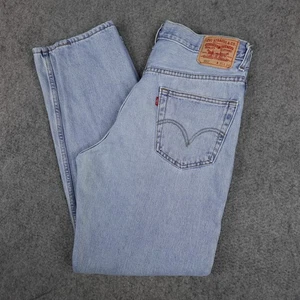 Vintage Levis Jeans Mens 36x34 Light Blue 550 Relaxed Fit Tapered Stonewash Y2K - Picture 1 of 15