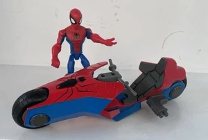 Disney Toybox 5" Marvel Spider-Man Bicicleta Set Spiderman INCOMPLETO - Imagen 1 de 10