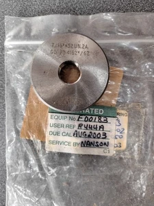 7/16x32 UN 2A THREAD RING GO GAUGE - Picture 1 of 2
