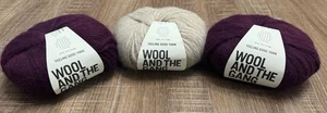 Wool and The Gang Feeling Good Garn 3 Stück Muschel Beige, Margaux Rot - Bild 1 von 5
