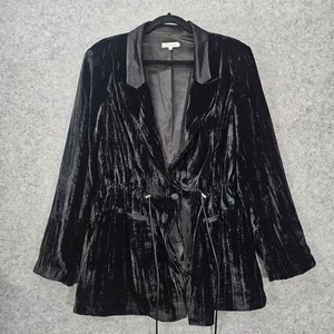 Blazer Good Americano Mujer 6 Pequeño Negro Terciopelo Glamour Vestido Cóctel Terciopelo Otoño - Imagen 1 de 14