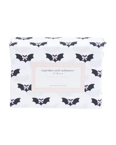 Set lenzuola gemelle CUPCAKES & CASHMERE HALLOWEEN rosa fiocchi e pipistrelli - Foto 1 di 2
